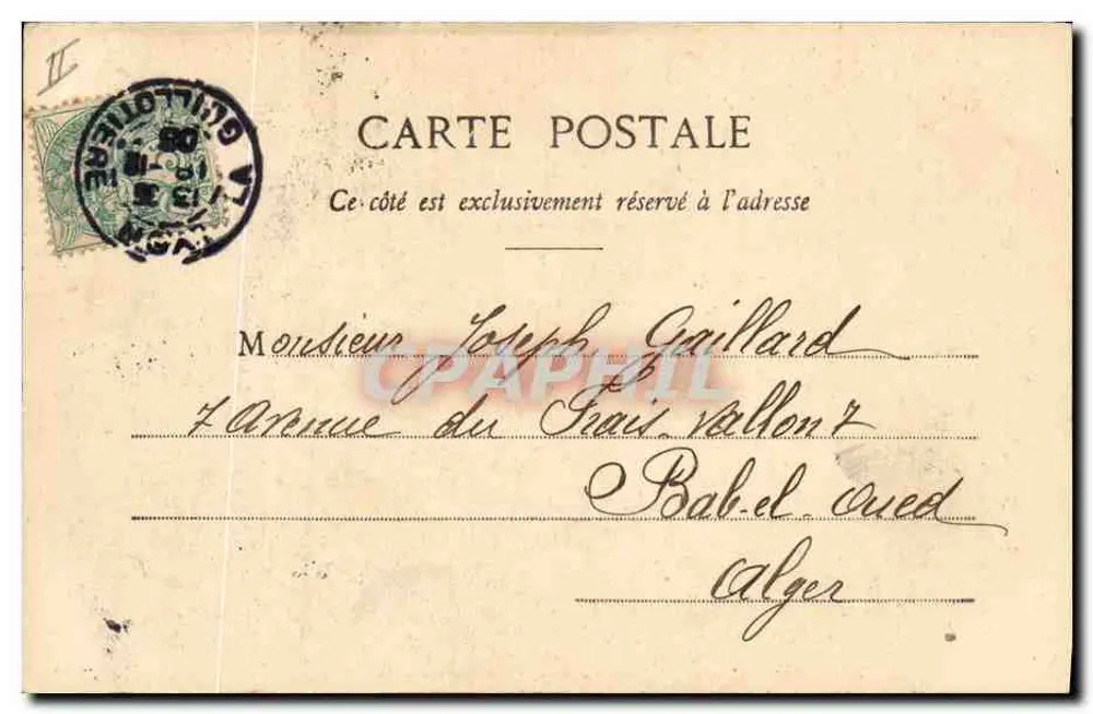 Die Tag von Pitou — Das Ohr von Jules — Phototypie A. Berquef et Cie, Nancy - Rückseite