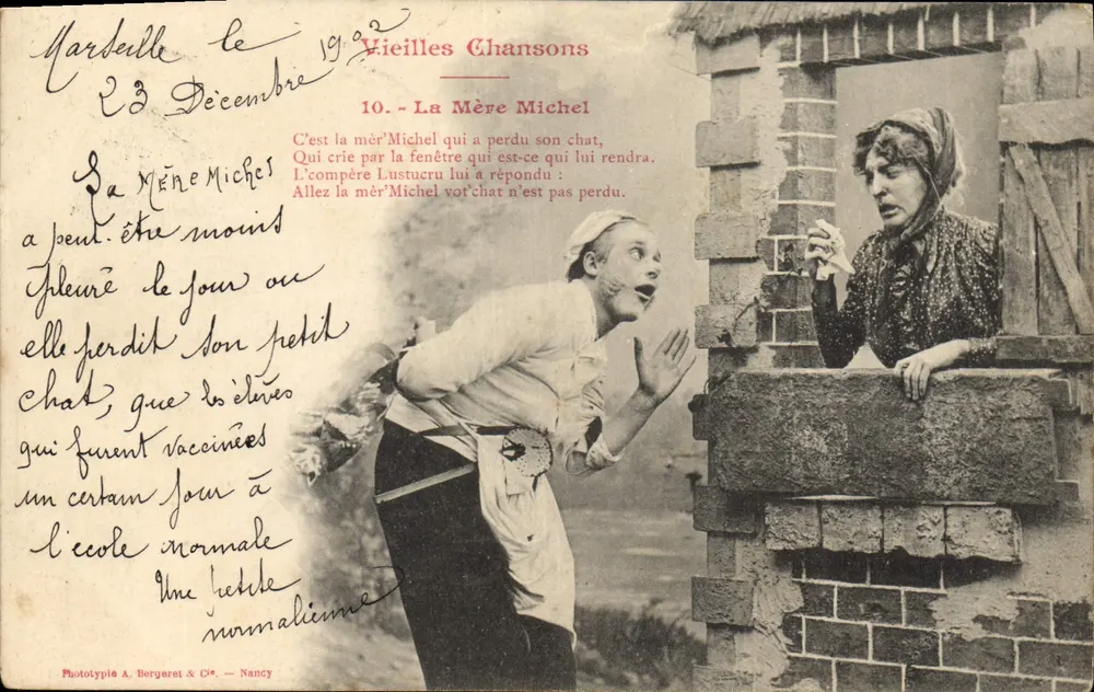 Mutter Michel — Alte Lieder n°10 — Phototypie A. Bergeret & Cie, Nancy - Vorderseite