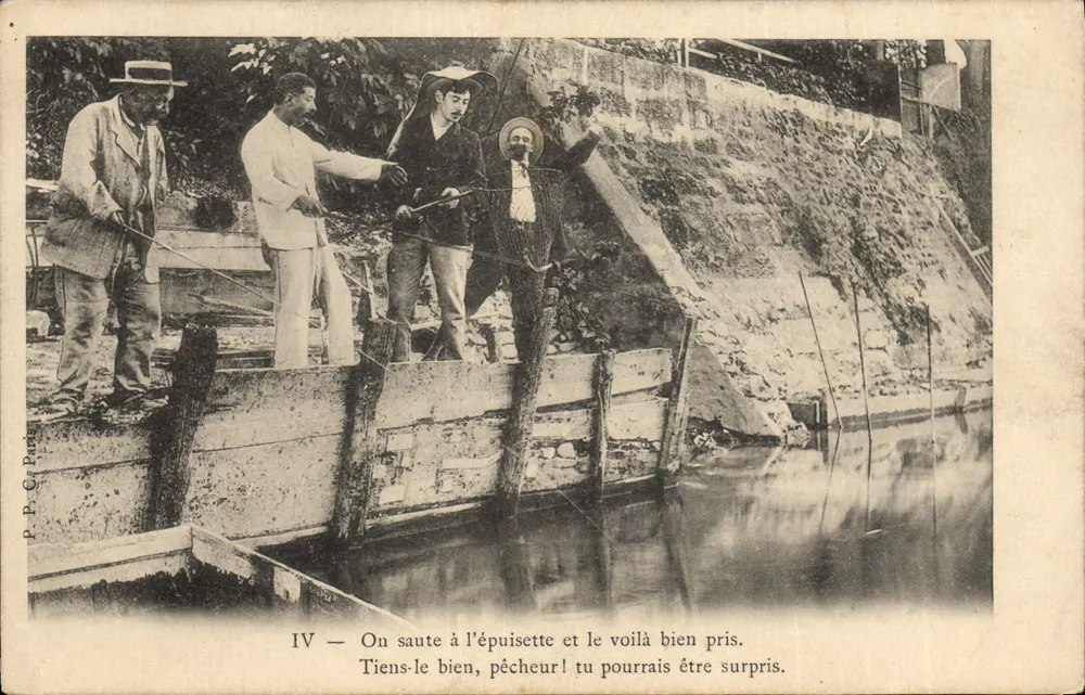 Fischen mit dem Netz — P.P. C. Paris — Nr. IV - Vorderseite