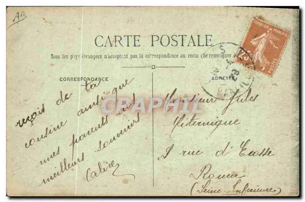 Chelles — A pesca na Marne — IMP. A. Faucheux, Chelles. - Verso
