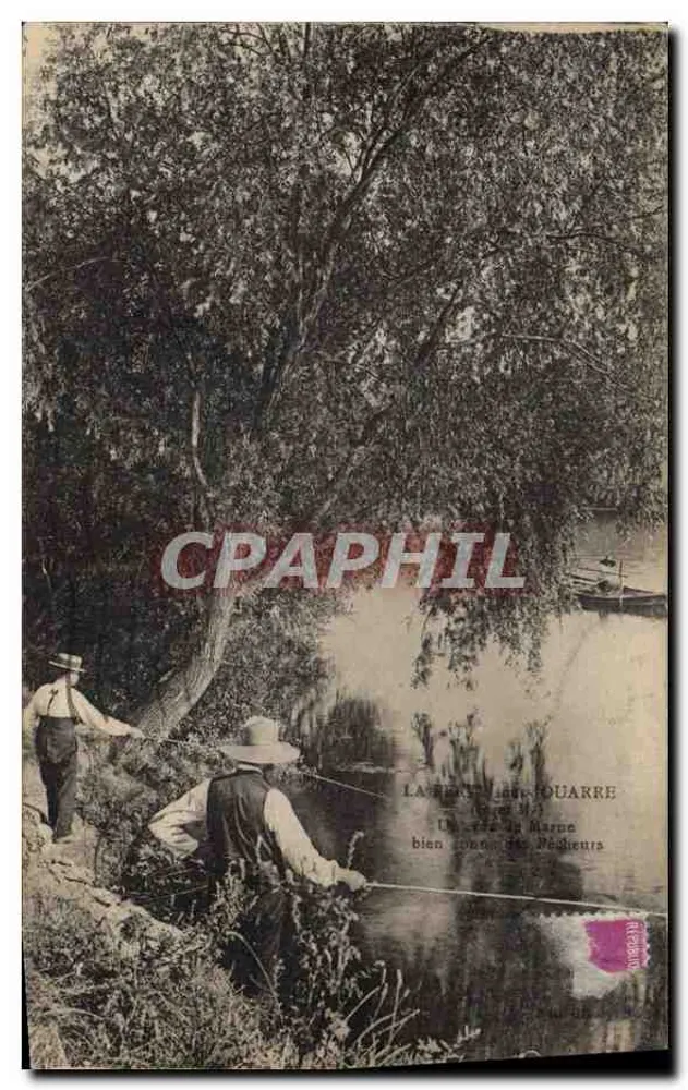 La Haye-Sainte-Jouarre — Ein bekannter Ort am Fluss Marne für Fischer — J. Bourgegne & Cie, Verleger in Cité-des-Thierry - Vorderseite