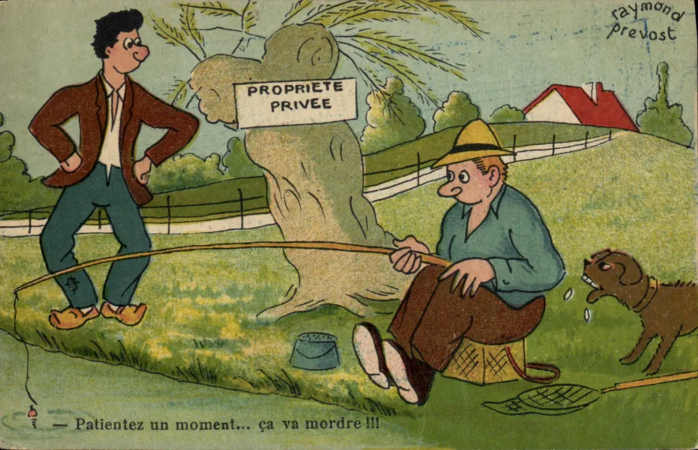 Fischer und Besucher — Privatbesitz — Raymond Prevost - Vorderseite