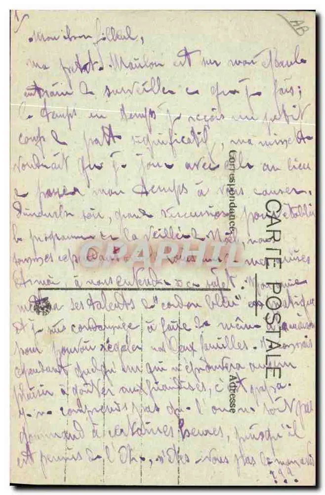 Die pittoreske Auvergne — Ein Netzfang auf dem Allier — Y.D. G. - Rückseite
