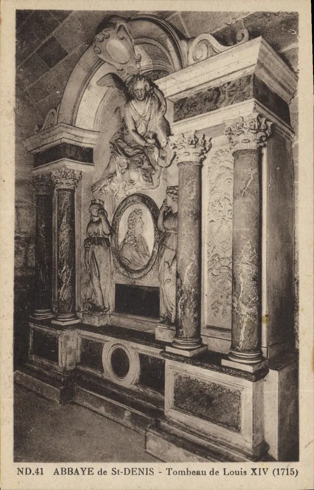 Abtei St-Denis — Grabmal von Ludwig XIV (1715) — ND.41 - Vorderseite