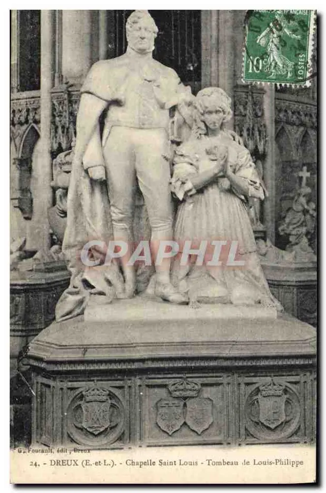 Dreux (E.-et-L.) - Kapelle Saint Louis - Grabmal von Louis-Philippe - Vorderseite