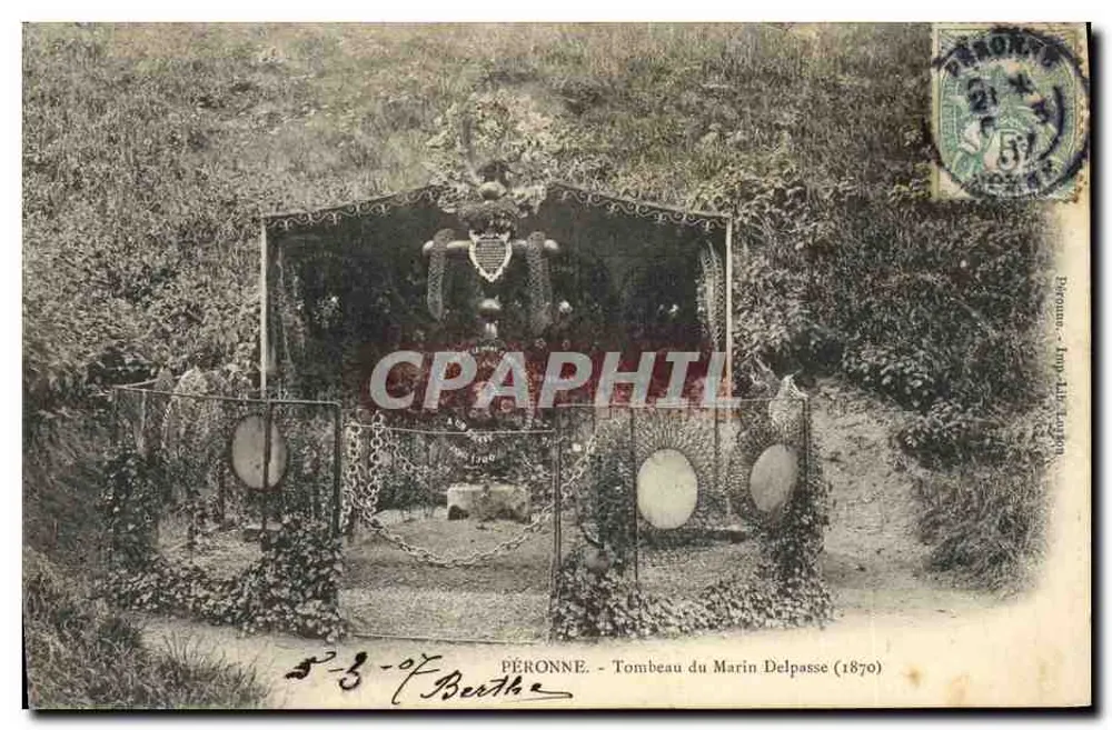Péronne - Túmulo do Marinheiro Delpasse (1870) - Frente