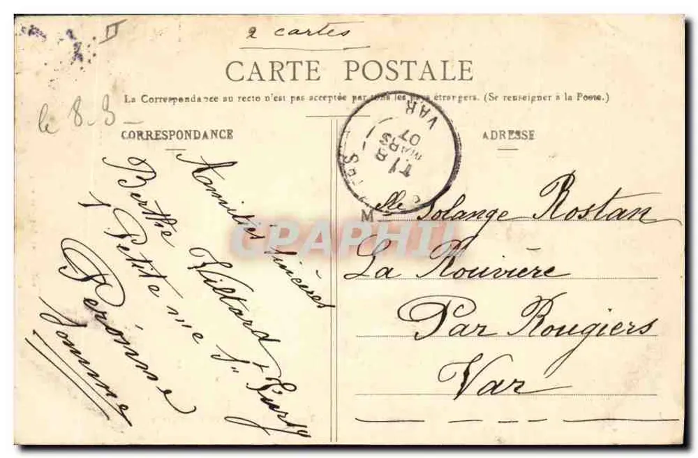 Péronne - Túmulo do Marinheiro Delpasse (1870) - Verso