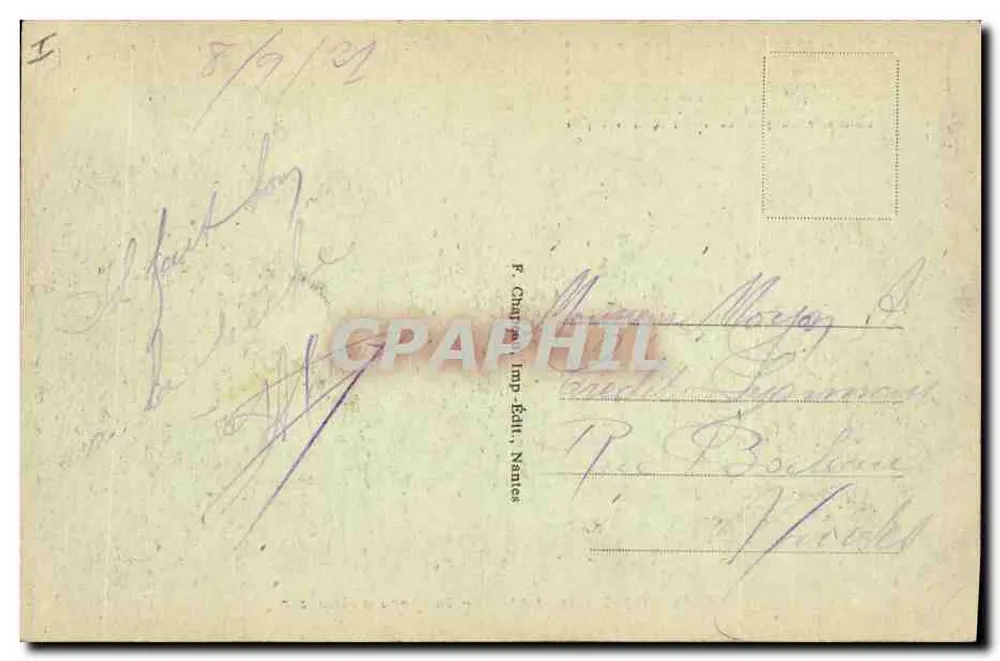 Piriac (Loire-Inf.) — Il Tomba d'Almanzor — F. Chappel Imp.-Editore, Nantes - Verso