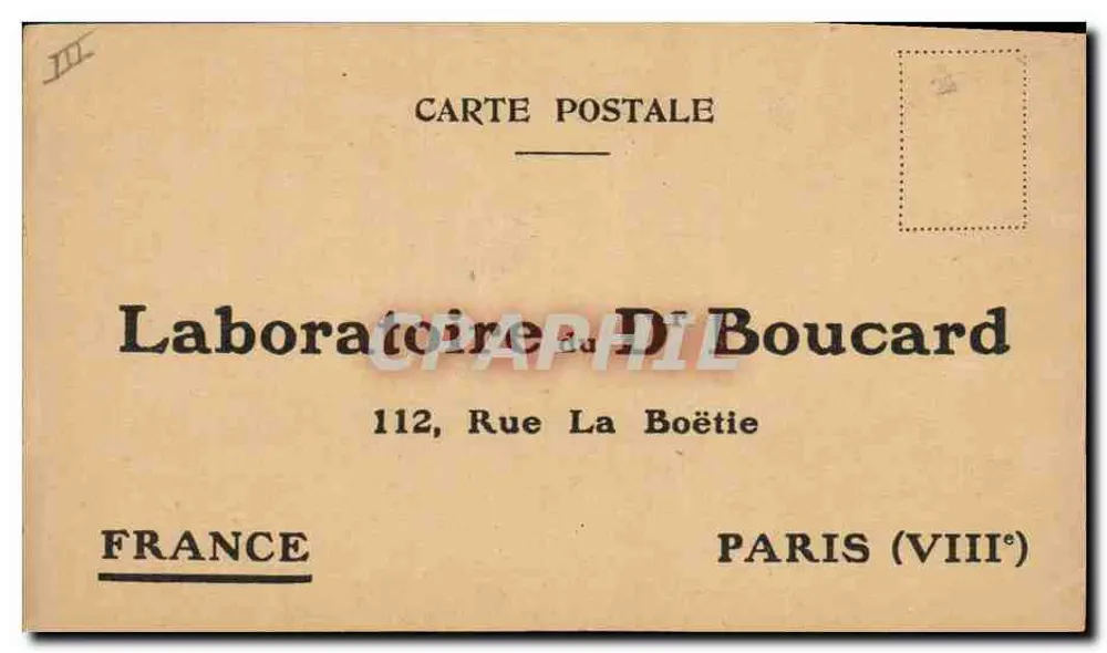 Das Kalenderheft des Dr. Boucard — Laboratoire du Dr. Boucard, Paris - Rückseite