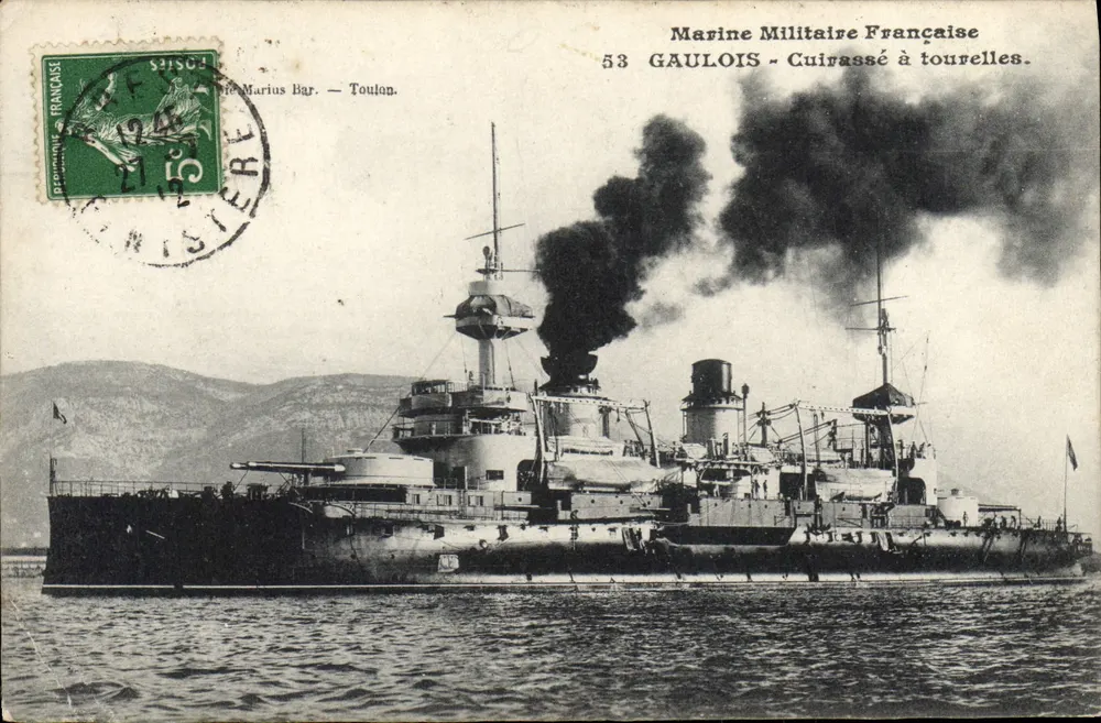 Kreuzer Gauleois — Französische Marine — Verlag Marius Bar, Toulon - Vorderseite