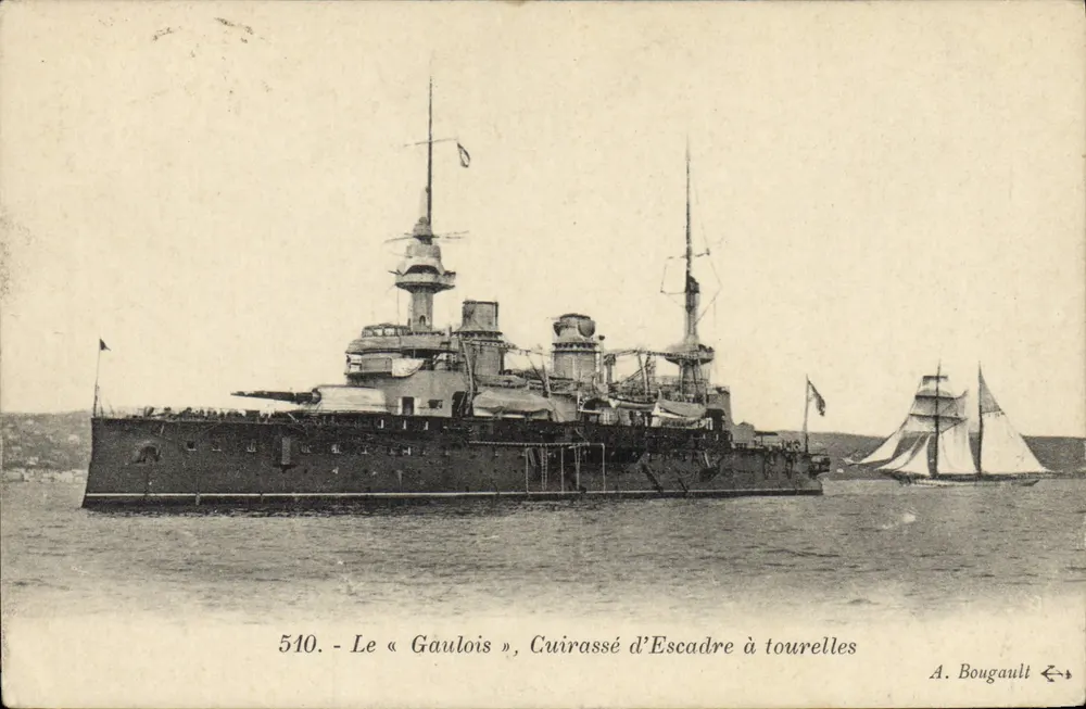 Der « Gaulois », Panzerkreuzer mit Turm — A. Bougault, Nr. 510 - Vorderseite
