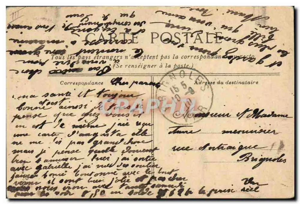 Le Gaulois — Schlachtschiff 4. Klasse — Französische Marine — Verlag L.V.C.E. - Rückseite