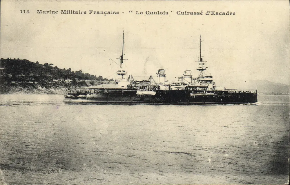 Le Gaulois - Schlachtkreuzer — Französische Marine — Éd. Chanteperdrix n°114 - Vorderseite