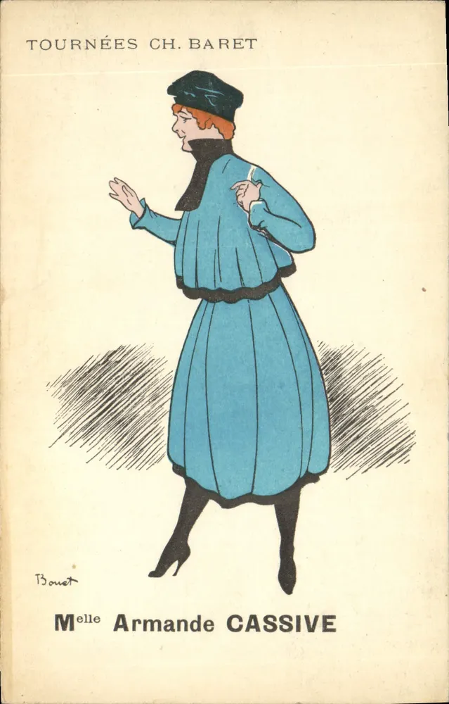 Melle Armande Cassive — Tournées Ch. Baret — Bouet - Anverso