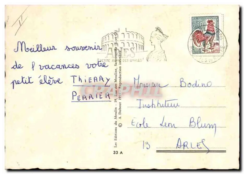 Les gasters ! — A. Dubout — Wydawnictwo Moulin, seria 33 A - Rewers
