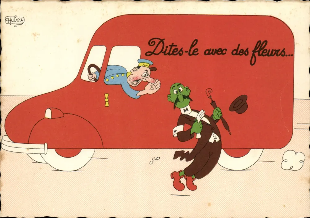 Diga com flores — A. Hulouy — Éditions du Moulin 1958 - Frente