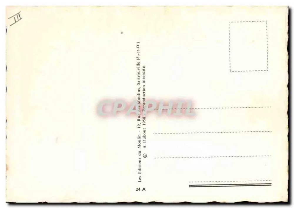 Diga com flores — A. Hulouy — Éditions du Moulin 1958 - Verso