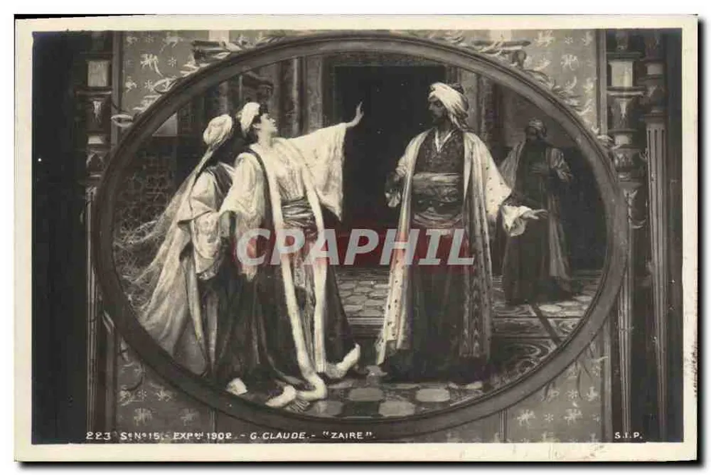 Raum Nr. 15 - Ausstellung 1908 - G. Claude - "Zaïre" - Vorderseite
