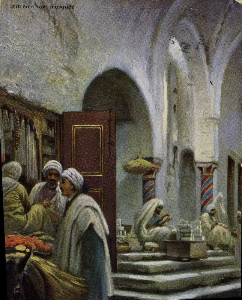 Eingang einer Moschee — Illustration — Verleger und Seriennummer nicht lesbar - Vorderseite