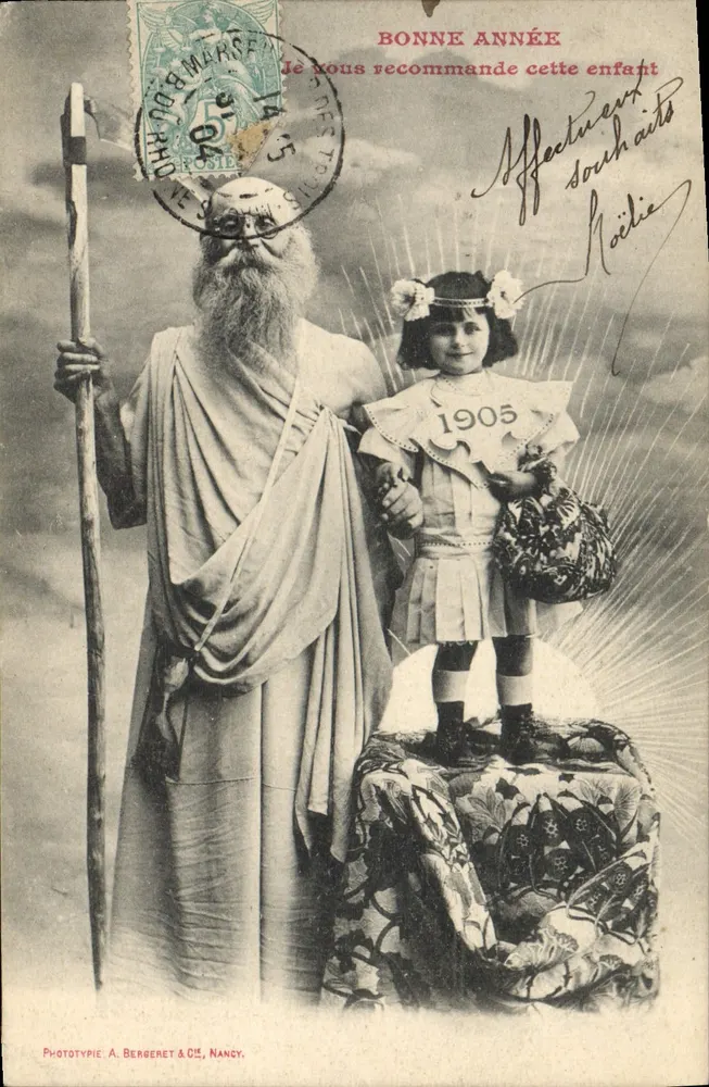 Saint Nicolas — Kind — Phototypie A. Bergeret & Cie, Nancy - Vorderseite