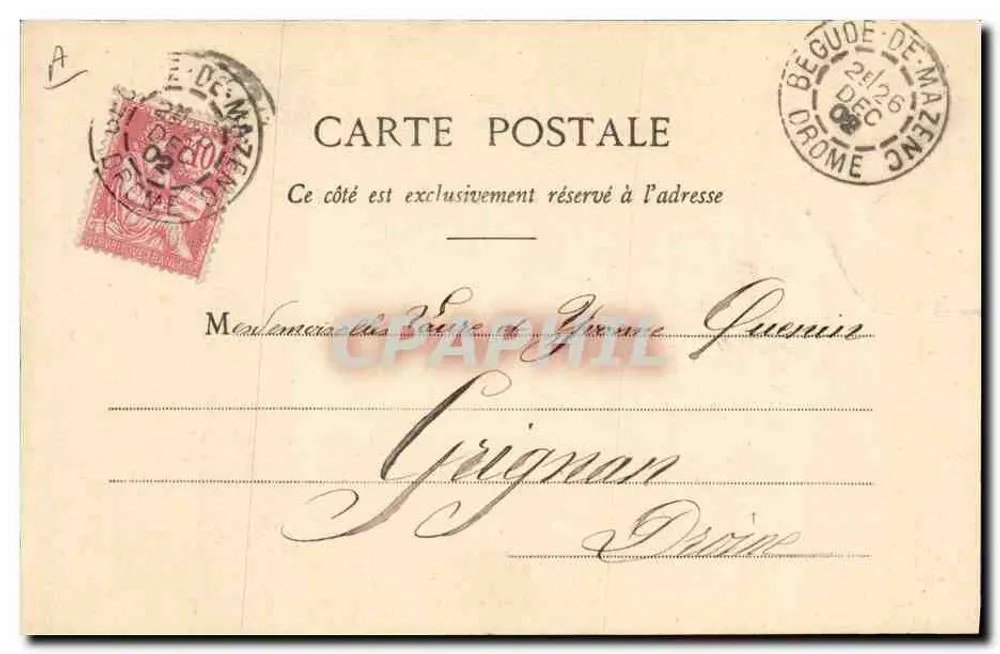 Junge Frau in Blumendress — Hochzeitsvorhersage — Décoration & Cie, Nancy, Nr. 1903 - Rückseite