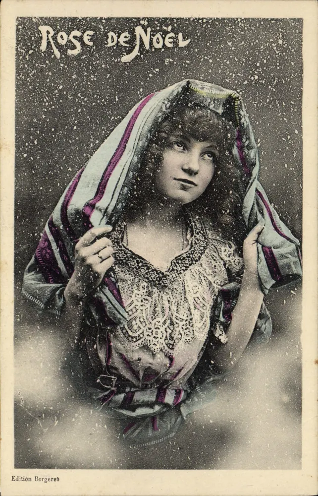 Rose De Noël — Portrait in orientalischem Kleid — Edition Bergeres - Vorderseite