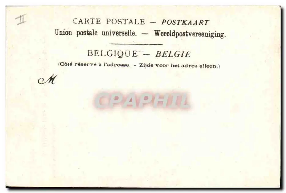 Tal der Lesse — Fischer mit Angelschnur — Edit. J. Nahrath, Brüssel, Nr. 5 - Rückseite