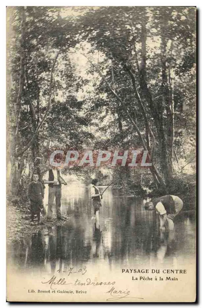 Landschaft des Zentrums — Angeln mit der Hand — Lib. Bessot et Guionie, Brive - Vorderseite