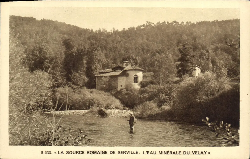 Das römische Quellwasser von Serville — Das Mineralwasser des Velay — Verleger Jean Bernard, Saint-Brienne - Vorderseite