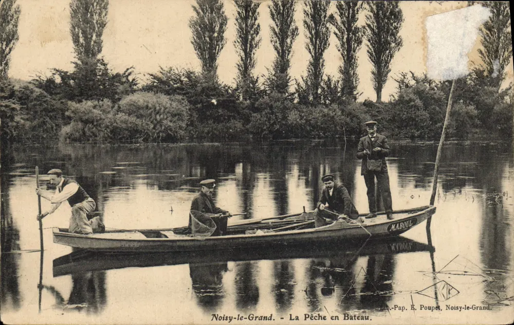 Noisy-le-Grand - Angeln in einem Boot — E. Poupel, Noisy-le-Grand - Vorderseite