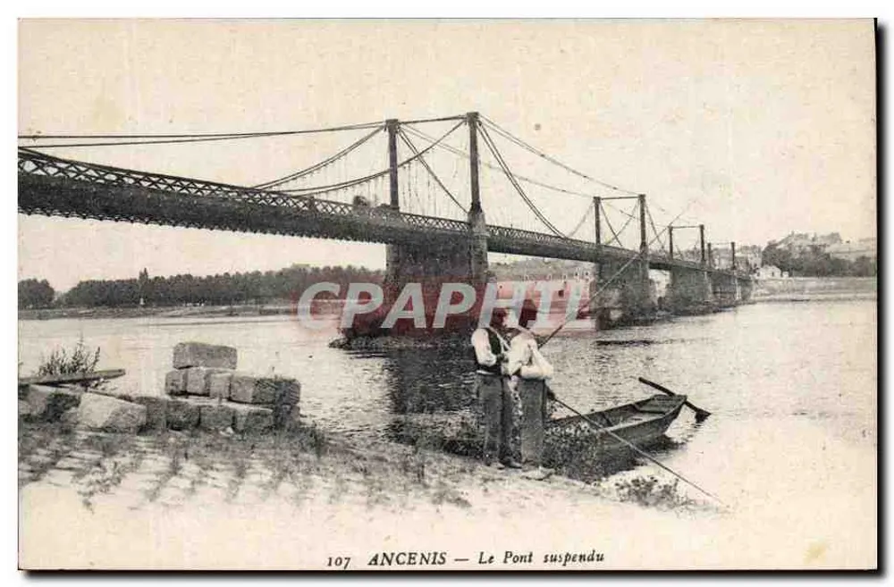 Ancenis — Il Ponte sospeso — n° 107 - Recto
