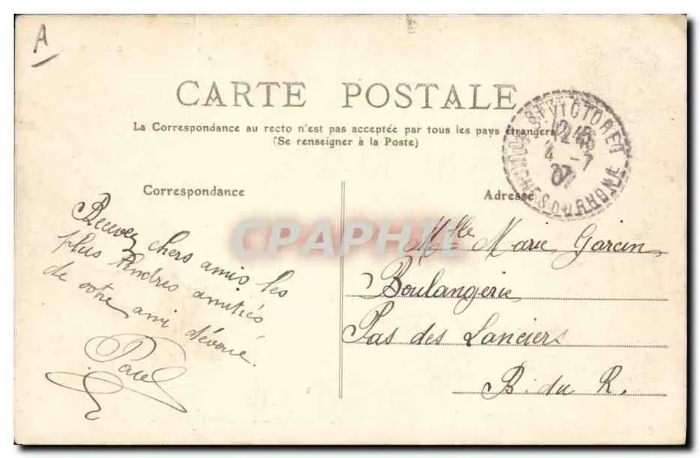 Fischer am Étang de l'Ursine — Chaville — Sammlung F. Fleury, n°15 - Rückseite