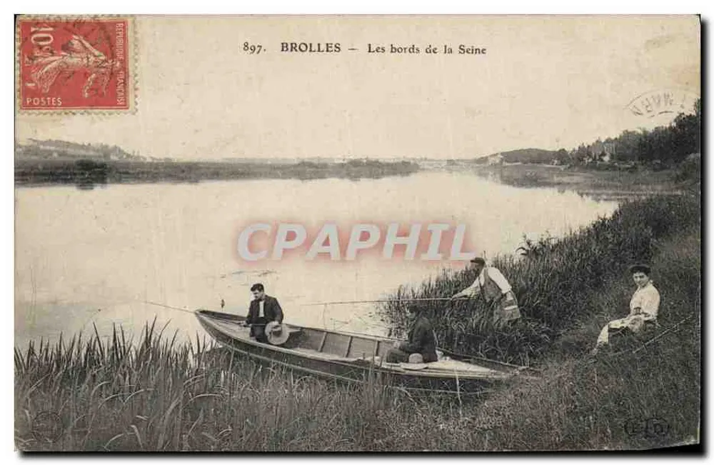 BROLLES — As margens do rio Sena — Editor: Brolles, n° 897 - Frente