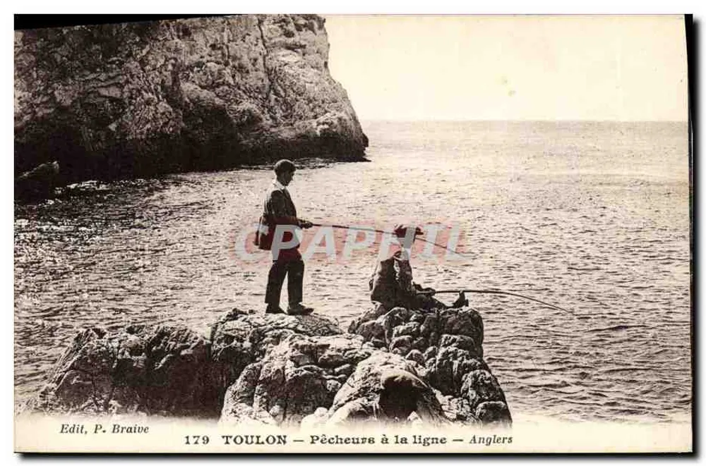 Toulon — Angler — Anglers — Verlag: P. Braive 179 - Vorderseite