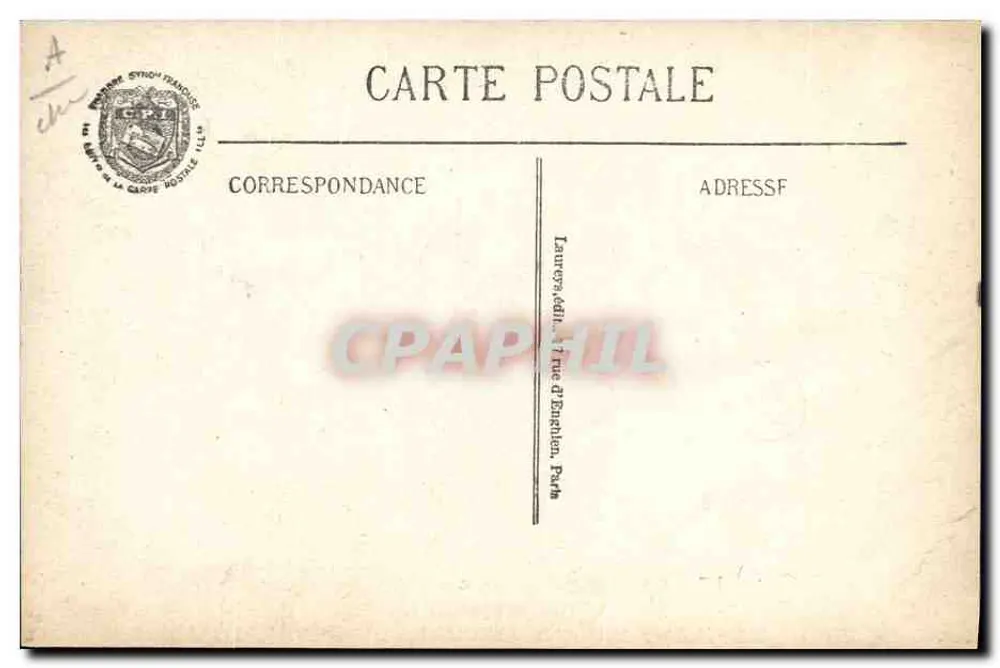 Bei den Invaliden: Die Menge marschiert vor dem Leichnam des Generals Gallieni — Visé à Paris N. 1001 - Rückseite