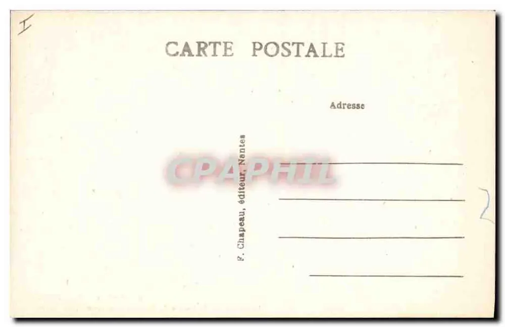 Grabmal von François II, Herzog von Bretagne — Kathedrale, Nordseite — F. Chapeau, Verlag Nantes, n°16 - Rückseite