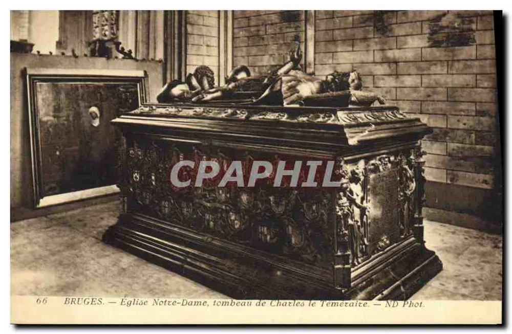 Bruges — Kirche Notre-Dame, Grabmal von Karl dem Tapferen — ND Phot. - Vorderseite