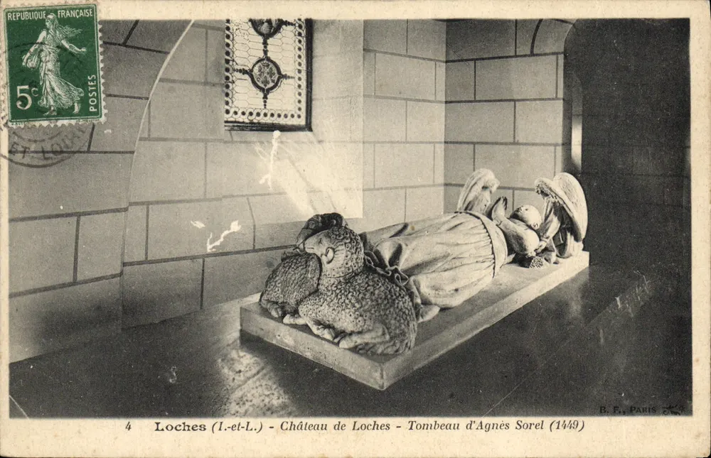 Loches (I.-et-L.) - Schloss Loches - Grab von Agnès Sorel (1449) — B. F., Paris - Vorderseite