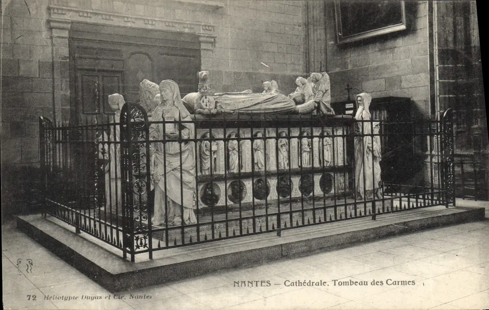 NANTES — Kathedrale. Grab der Carmeliten — Héliotypie Dugas et Cie, Nantes, n°72 - Vorderseite