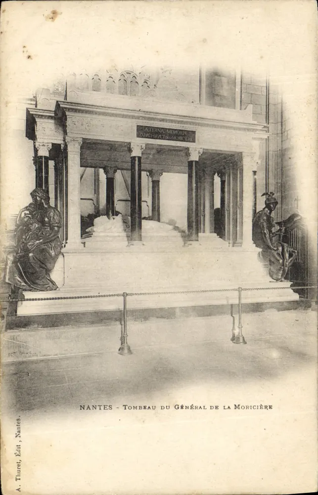 Nantes - Tumba del General de La Moricière — A. Thurel, Ed. Nantes - Anverso