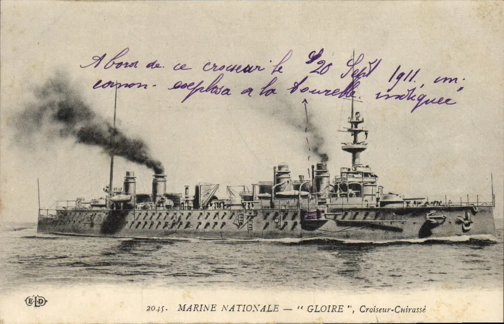 Marine Nationale — "Gloire", Kreuzer-Panzerschiff — Verlag ELD, Nr. 2045 - Vorderseite