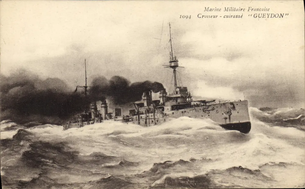 Kreuzer-ironclad "Gueydon" — Französische Marine 1094 — Verlag: Graphische Werkstatt Toulon - Vorderseite
