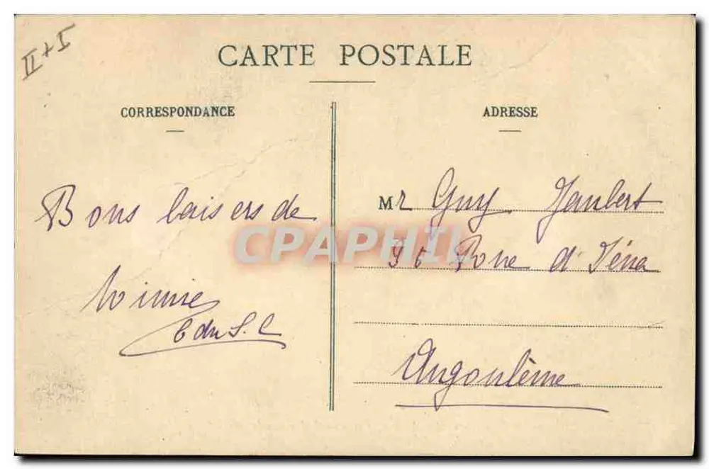 Der « Gaulois », Turrettiertes Flottenpanzerboot — A. Bougault, Nr. 401 - Rückseite