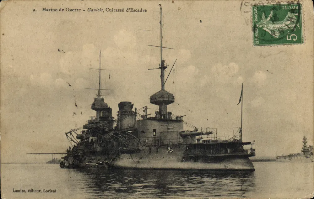 Gaulois, Schlachtkreuzer — Marine — Lemire, Verleger, Lorient - Vorderseite