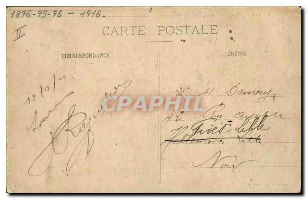 Gaulois, Schlachtkreuzer — Marine — Lemire, Verleger, Lorient - Rückseite
