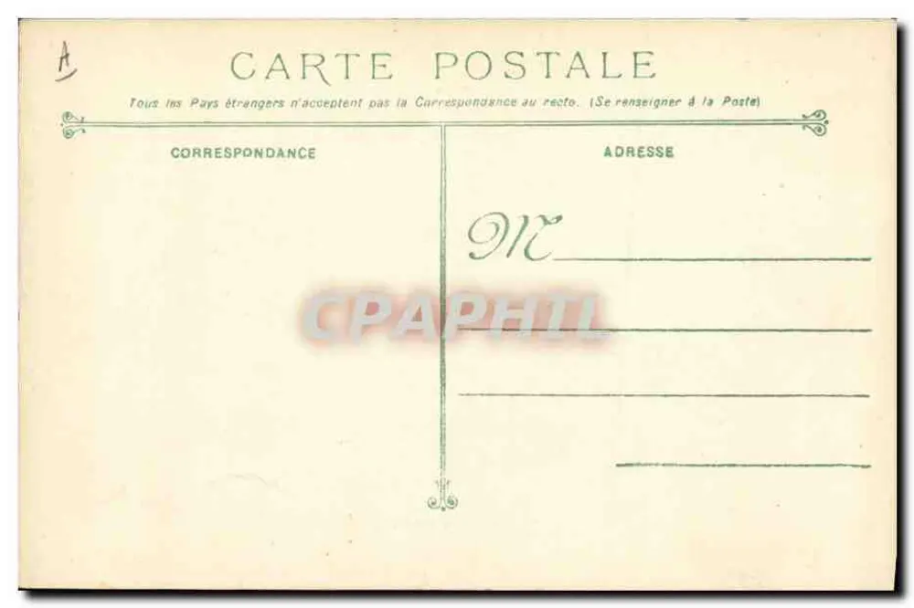 Kreuzer GAULOIS — französisches Kriegsschiff — unbekannter Verleger, Seriennummer 37 - Rückseite