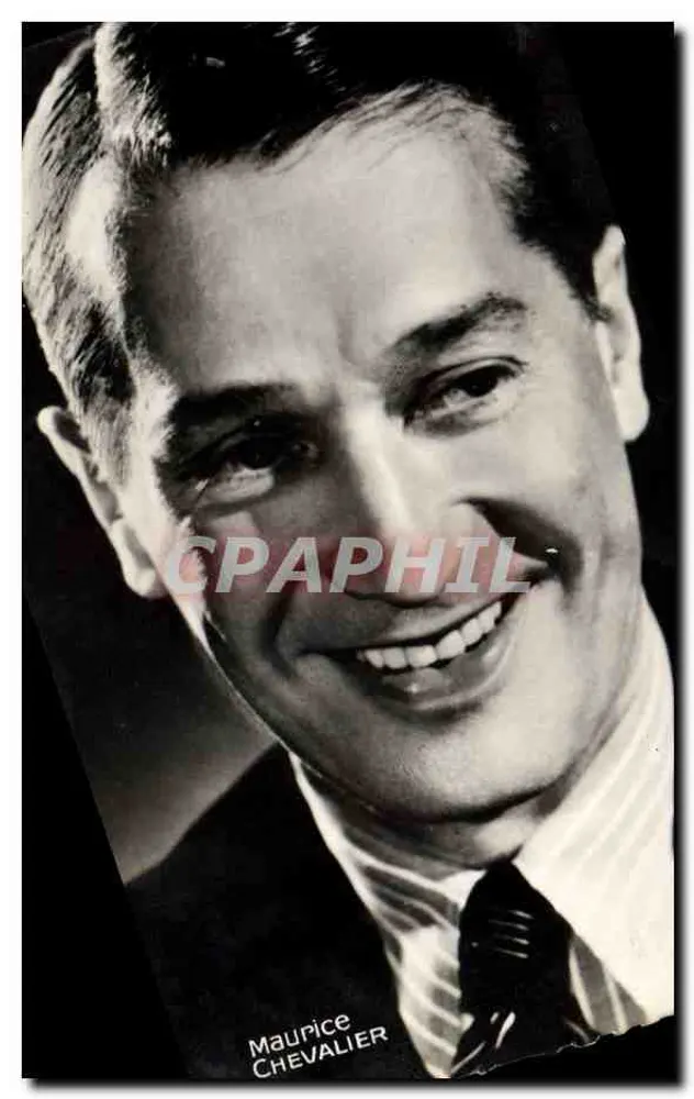 Maurice Chevalier — retrato — Coleção CHANTAL, Paris, França - Frente