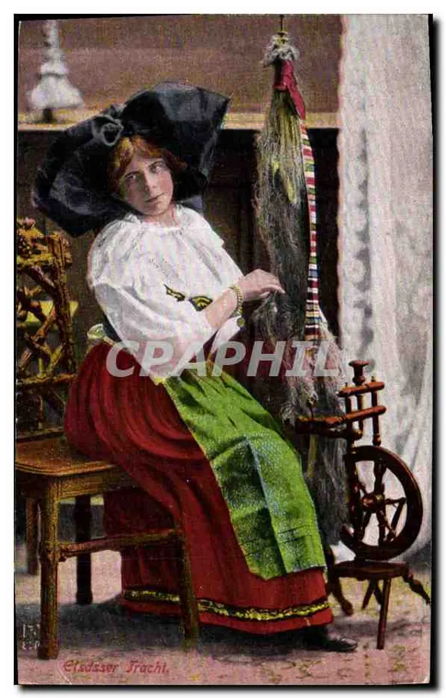 Mulher em traje tradicional — Trachis — Editor Elsdsser Trachi - Frente