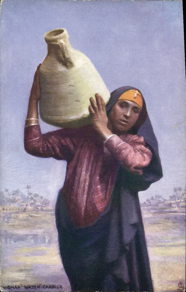 Frau mit Wasser — Kunstthema — Tuck & Son, Nr. 720 - Vorderseite