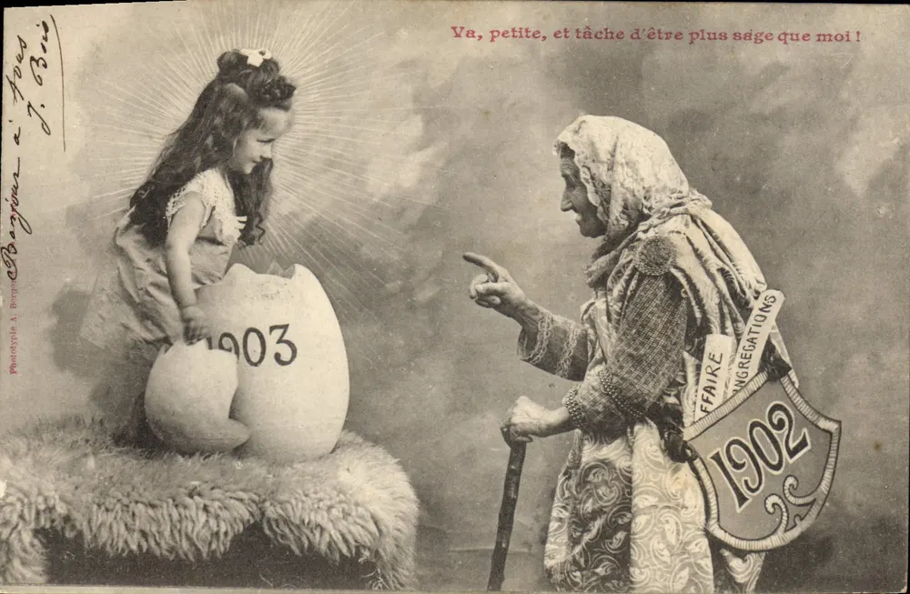 Kindheit und Weisheit — 1903 — Phototype A. Bourgoin & J. Boin - Vorderseite